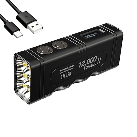 Nitecore TM12K 12,000 Lumen Rechargeable Flashlight 6952506407477